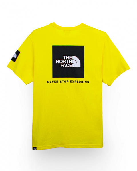 Футболка The North Face Left Label Back Box Print (Yellow Short-Sleeve Black Label M)