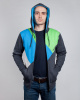 Толстовка Iriedaily Diagonal Zip Hooded (Anthra Melange, L)