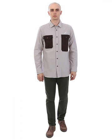 Рубашка Publish Brand USA Terry (M серый золотой)