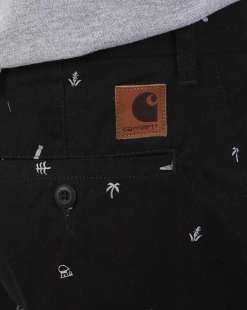 Шорты Carhartt WIP Johnson Short Dexter Cotton (29 черный белый)