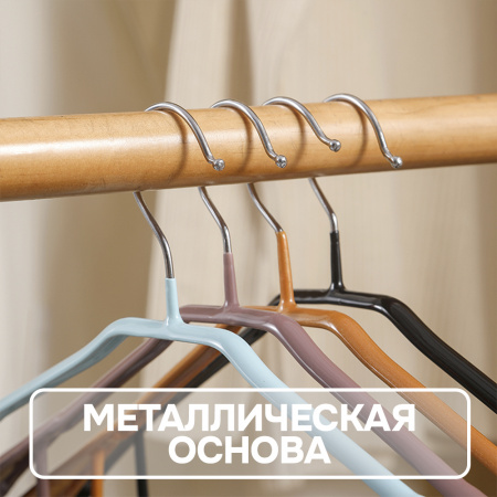 Вешалки АЛИ ЧАЙНА, "Ложка", 5 шт. 45*21 137гр (SY061 SILVER GREY, 45*21)