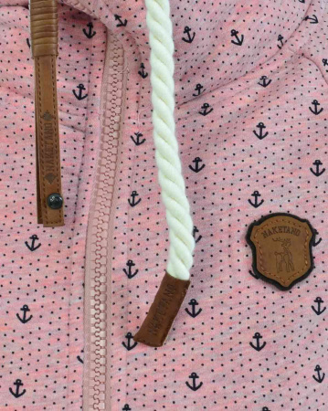 Толстовка женская на молнии с капюшоном Naketano Brazzo Ankerdizzel (Schmutzmuschi Pink XS)