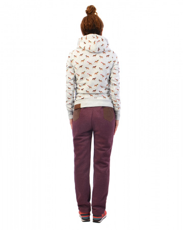 Джоггеры женские Naketano Two Pocket Single (L бордовый)