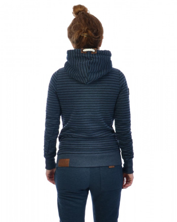 Толстовка женская с капюшоном Naketano Murder He Wrote (Indigo Blue Melange XS)