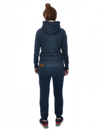 Толстовка женская с капюшоном Naketano Murder He Wrote (Indigo Blue Melange XS)