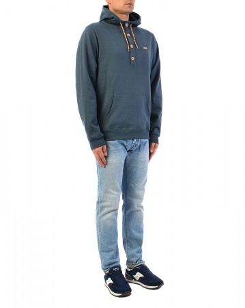 Толстовка мужская с капюшоном Iriedaily Hipster Hoody Sky (Steel Blue, L)