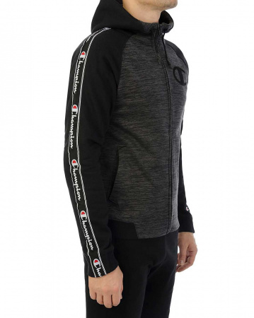 Толстовка с капюшоном на молнии Champion Authentic American EZ509 (L черный свет)