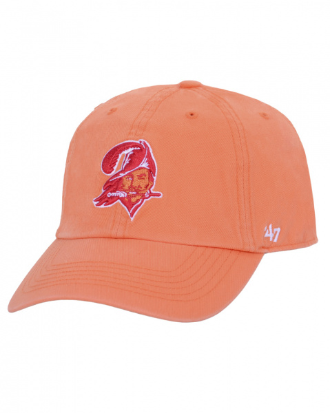 Бейсболка '47 Brand Clean Up Logo Brand ХЛОПОК Размер (Tampa Bay Buccaneers Orange XL)