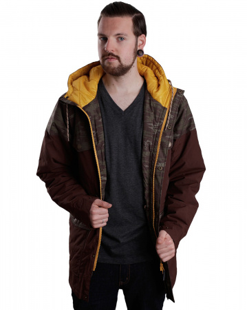 Куртка-парка Iriedaily Insulaner Parka (L коричневый камуфляж)