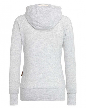 Толстовка легкая женская с капюшоном Naketano Mandy (Grey Melange XL)