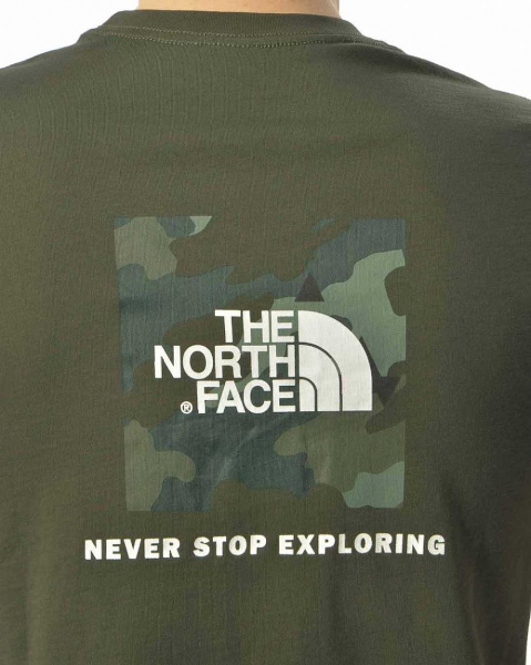 Футболка The North Face Camo Box (XL зеленый)