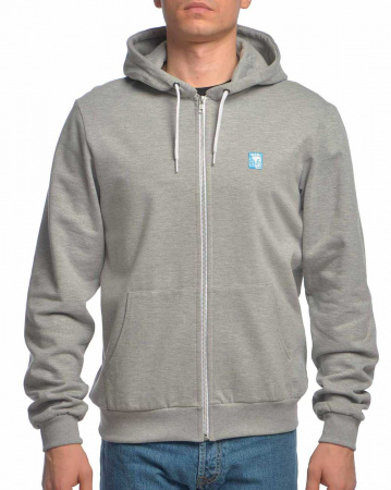 Толстовка мужская на молнии с капюшоном Iriedaily Desire Effect Zip Hood (M серый золотой)