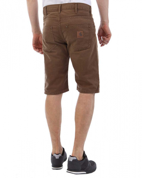 Шорты Carhartt WIP Slim Bermuda Alabama Cotton 8.5 Oz (31 темно-коричневый)
