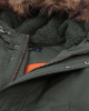 Пуховик мужской Fred Perry SJ3079 (S темно-оливковый)