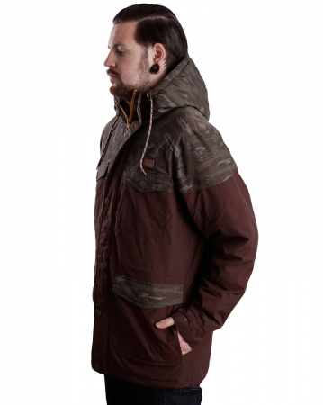 Куртка-парка Iriedaily Insulaner Parka (XL коричневый камуфляж)