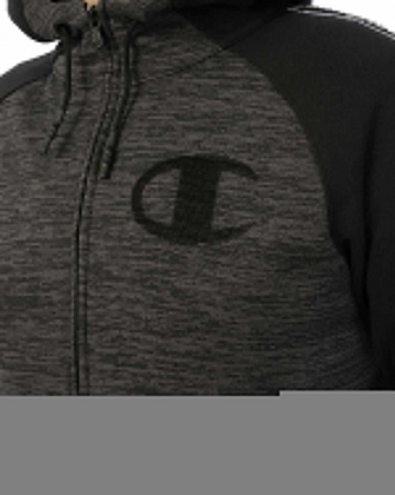 Толстовка с капюшоном на молнии Champion Authentic American EZ509 (S черный свет)
