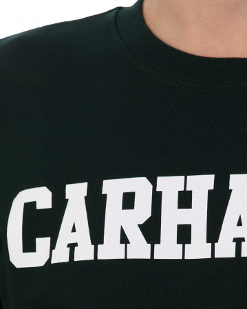 Толстовка свитшот Carhartt College Sweatshirt (XXL темно-зеленый)
