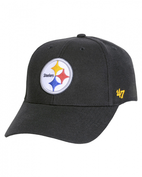Бейсболка '47 Brand MVP LogoBrand WBV ЛИПУЧКА 2 NFL (Pittsburgh Steelers Black Gold OS)