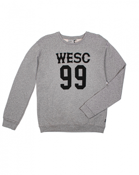 Толстовка мужская свитшот WeSC Club Estate sweatshirt (L серый золотой)