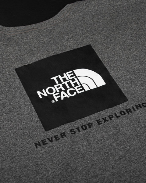 Футболка The North Face Back Box Print (Dark Grey Short-Sleeve Black Box M)
