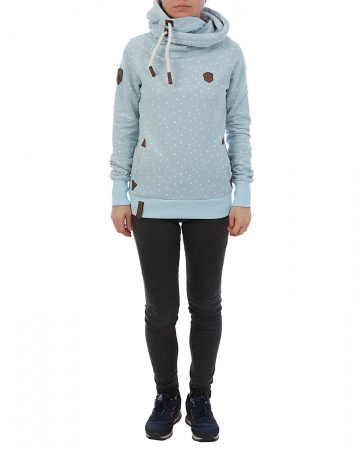 Толстовка женская с капюшоном Naketano Darthovic Pastel Blue (Mel Feathers M)