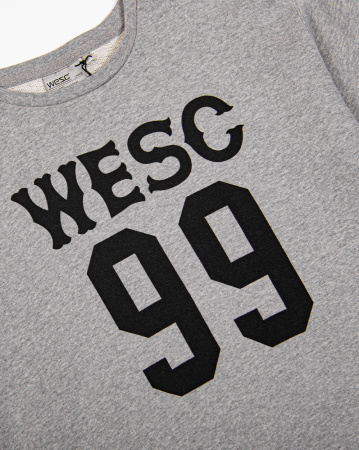 Толстовка мужская свитшот WeSC Club Estate sweatshirt (L серый золотой)