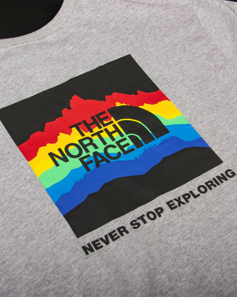 Футболка The North Face Pocket with Rainbow (Grey Short-Sleeve L)