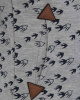 Толстовка женская с капюшоном Naketano Darthovic Feathers (Birds Grey M)