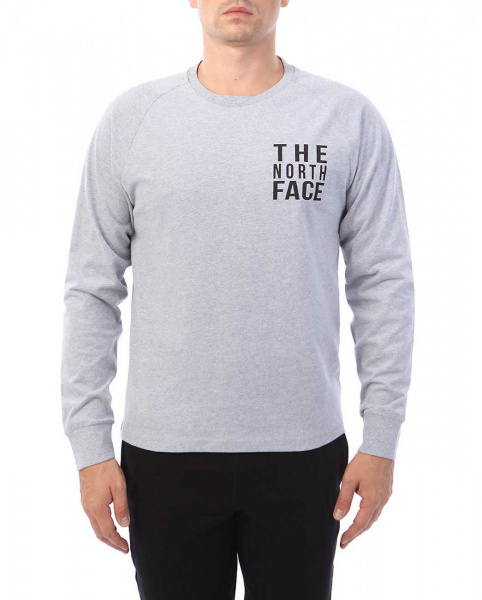 Футболка с длинным рукавом The North Face NSE T-Shirt Light Grey 90 10 (M серый светлый)
