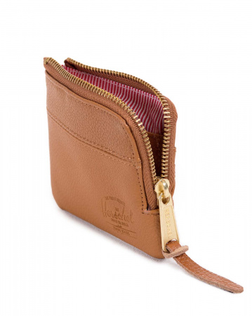 Кошелек Herschel Johnny Leather w Card Slots Leather (OS темно-коричневый)