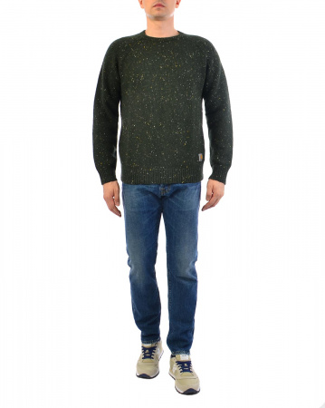 Свитер мужской Carhartt WIP Anglistic (L темно-зеленый)