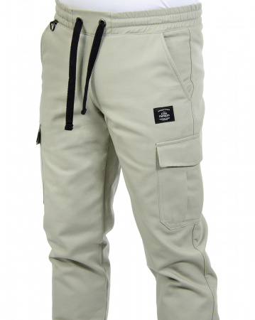 Джоггеры мужские на флисе Cool Penguin JMC 1713W (Light Beige XS)