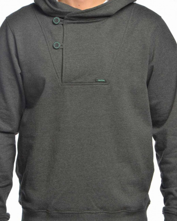 Толстовка мужская с капюшоном Iriedaily Ean Effort Hoody (S темно-серый)