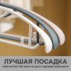 Вешалки АЛИ ЧАЙНА, Широкое плечо, 5 шт. 19*40 86гр (SY105 WHITE, 19*40)