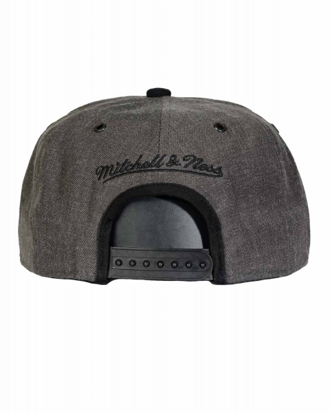 Бейсболка прямая Mitchell and Ness NP81Z DARK HEATHER 2 TONE (Los Angeles Kings Black)