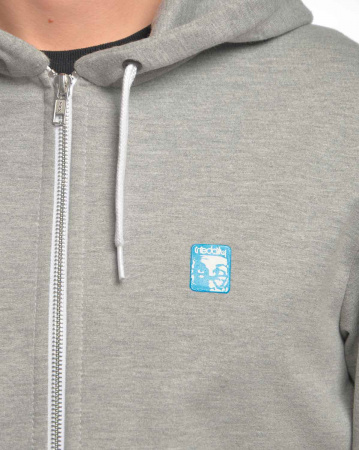 Толстовка мужская на молнии с капюшоном Iriedaily Desire Effect Zip Hood (M серый золотой)