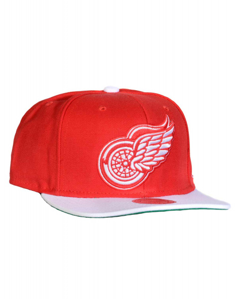 Бейсболка прямая Mitchell and Ness NJ27Z XL LOGO 2 TONE (Detroit Red Wings Red)